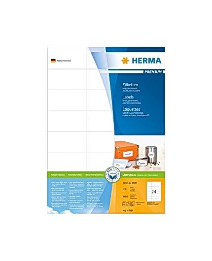 119034 Herma 4464 Etikett HERMA premium A4 70x37mm (2400) 